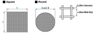 Standard sieves with stainless steel mesh 