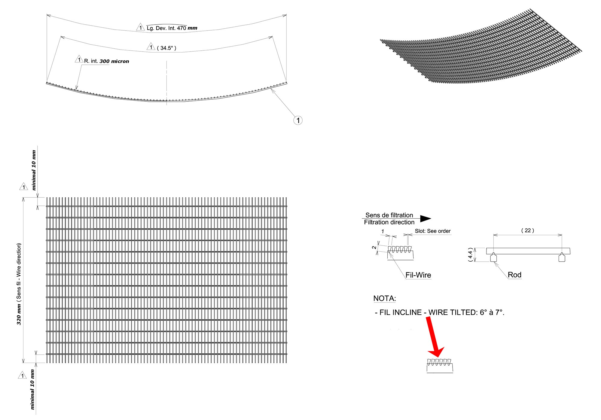 stainless steel wedge wire screen